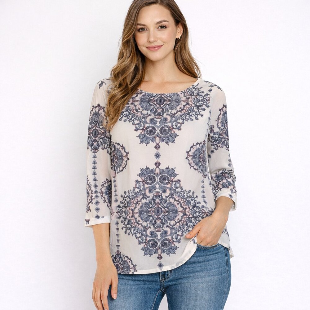 Women’s Boho Paisley Print Blouse -  Katherine Barclay